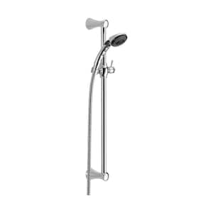 2-Spray Patterns 1.75 GPM 2.81 in. Wall Mount Handheld Shower Head in Chrome