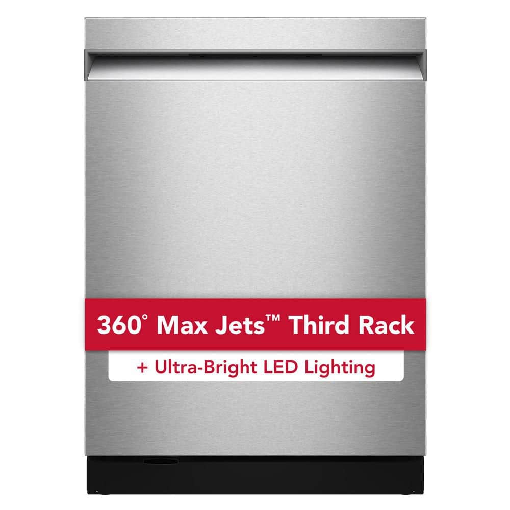 24 in. Top Control Built-In Tall Tub Dishwasher in PrintShield Stainless with Ultra-bright LED Lighting