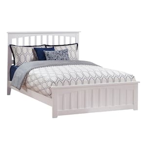 AFI Mission White Solid Wood King Headboard with Attachable Turbo USB ...