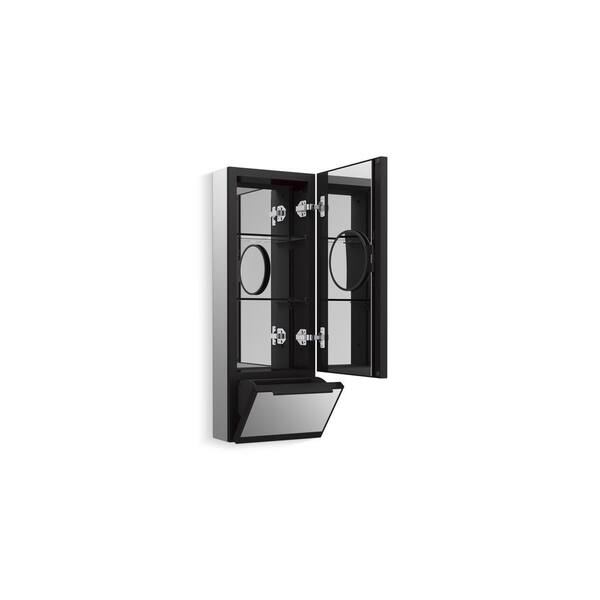 KOHLER Collage 12 in. x 32 in. Framed Rectangular Medicine Cabinet with Mirror Right-Hinged