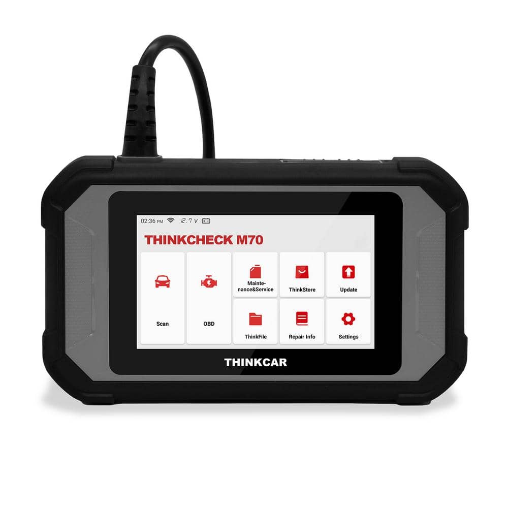 Moeras Dynamiek syndroom Thinkcar 5 in. OBD2 Scanner Car Code Reader Vehicle Diagnostic Tool  Thinkcheck M70 TKM70 - The Home Depot