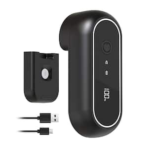 Turbo Rechargeable Can Opener for Smooth Edge, Auto-Stop, LED Display, Wall-Mountable, Side Cut, USB-C Charging, Black