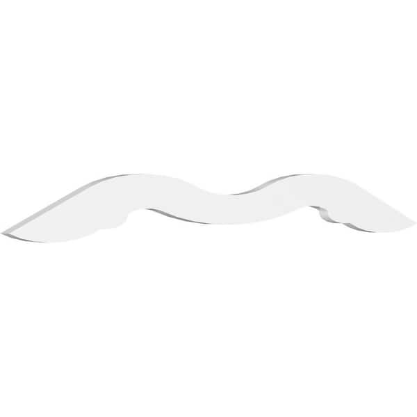 Ekena Millwork Midway 1 in. D x 10 in. W x 48 in. L Signature Urethane Gable Pediment