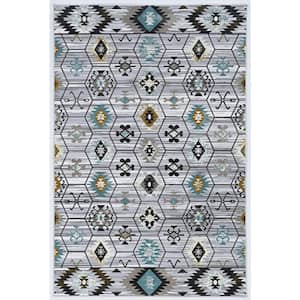 Winslow Gianna Grey 8 ft. X 10 ft. 6 in. Area Rug