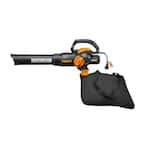 Worx 70 MPH 600 CFM 12 Amp Electric Leaf Blower Mulcher and Vacuum