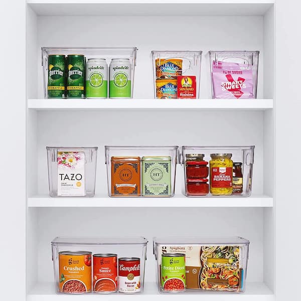 Clear bins make it super easy to organize the contents of your