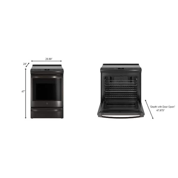 https://images.thdstatic.com/productImages/e4815ad1-eaec-4248-975c-ecc949428664/svn/fingerprint-resistant-black-stainless-steel-ge-profile-single-oven-electric-ranges-pss93bpts-a0_600.jpg