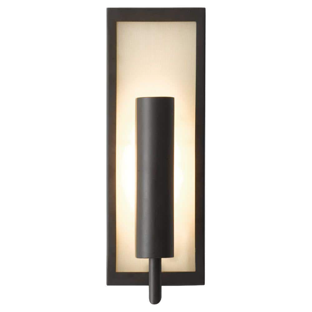 Oil Rubbed Bronze Rectangular Dimmable Wall Sconce