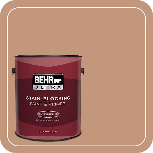 BEHR ULTRA 1 gal. #ECC-50-3 Brick Path Extra Durable Flat Interior Paint & Primer