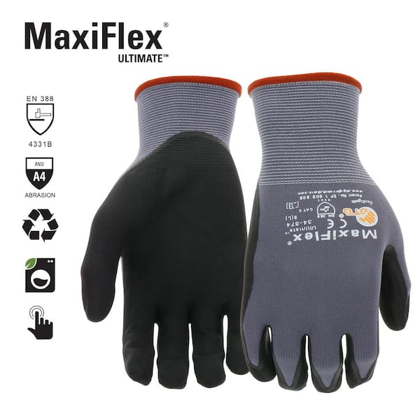 MaxiFlex 34-244 Ultra Light Weight Seamless Knit Nylon Gloves