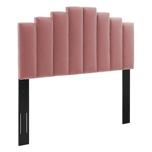 Noelle Dusty Rose Red Performance Velvet King/California King Headboard