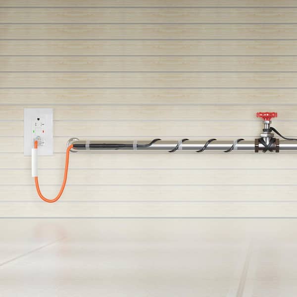 Self-Regulating Pipe Heating Cable, 12 ft. 5W/ft. Heat Tape for Pipes Freeze Protection, Water Pipe Heat Cable PVC Hose