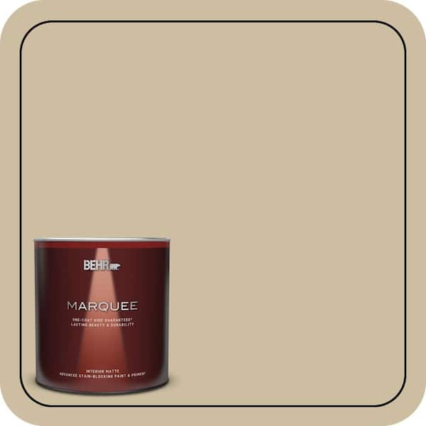 BEHR MARQUEE 1 qt. #PPU8-10 Rye Bread Matte Interior Paint & Primer