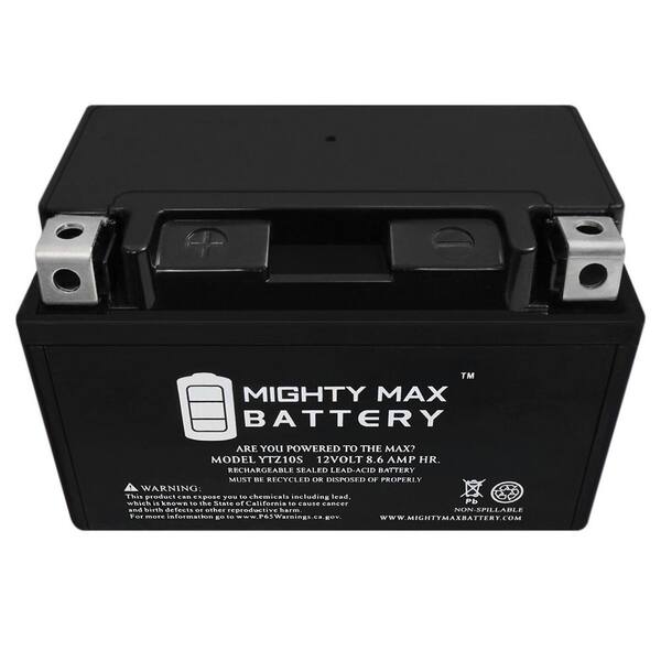 2001-2009 Mighty Max Battery YTZ10S 12V 8.6AH Battery for Honda CBR600Fi 600RR Brand Product 