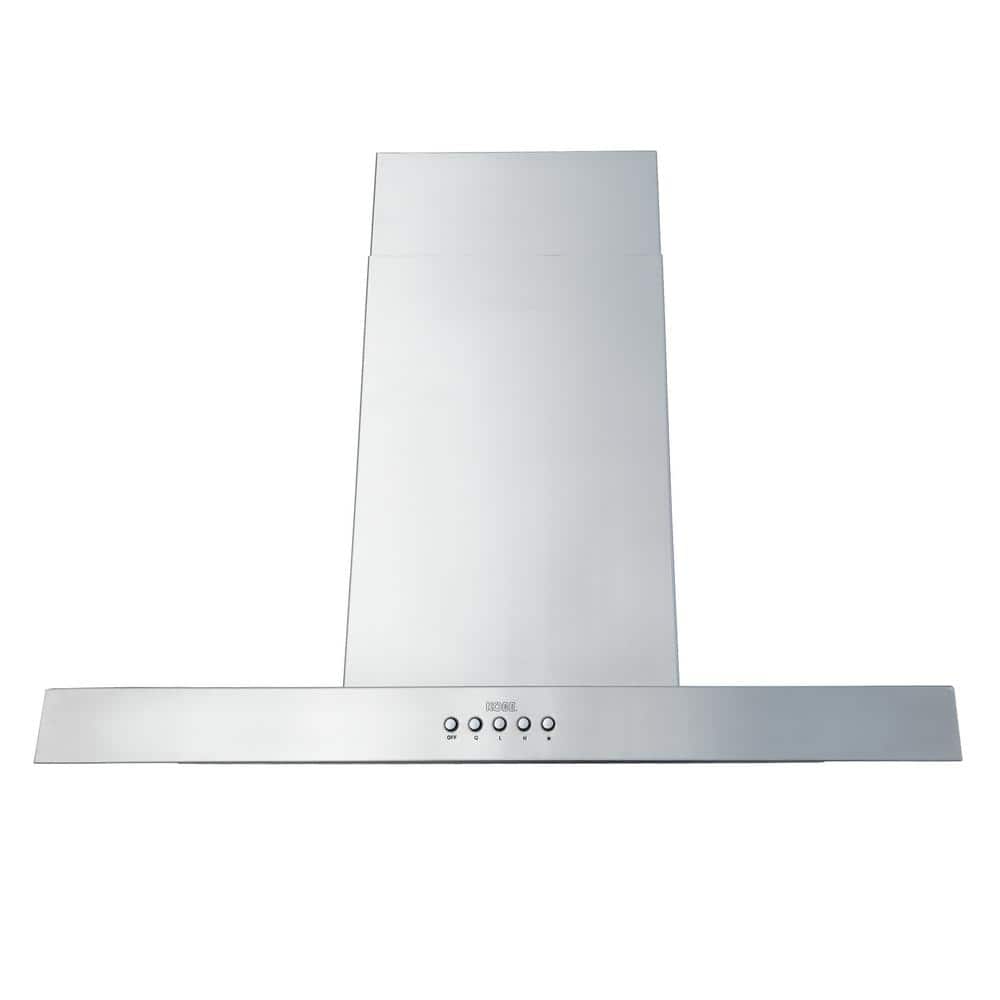 KOBE Range Hoods 30 in. 680 CFM Island Range Hood in Stainless Steel 3 Speed with QuietMode and 4 LED Lights, Silver