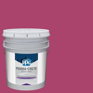 Color Seal 5 gal. PPG1182-7 Fuchsia Flock Satin Interior/Exterior Concrete Stain