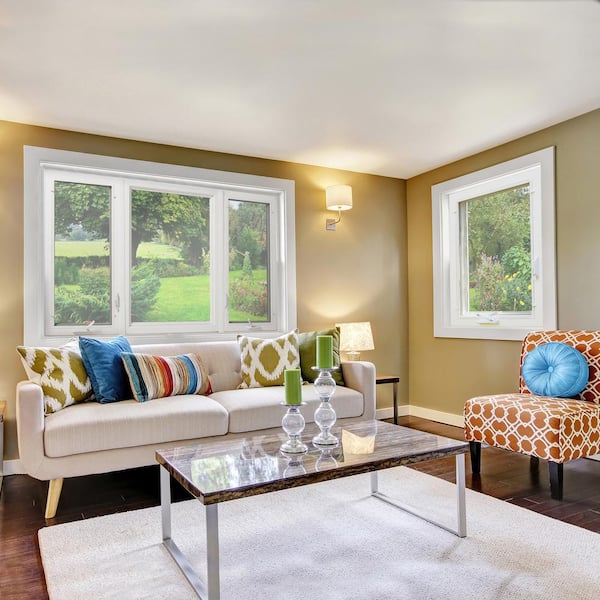 TAFCO WINDOWS 28 in. x 48 in. White Double-Pane Insulated Glass