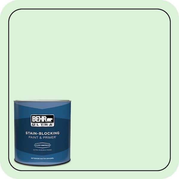 BEHR ULTRA 1 qt. #P390-1 Frostini Extra Durable Satin Enamel Interior Paint & Primer