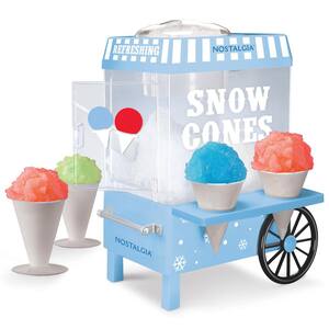 Vintage 160 oz. Snow Cone Maker in Blue with Reusable Cones
