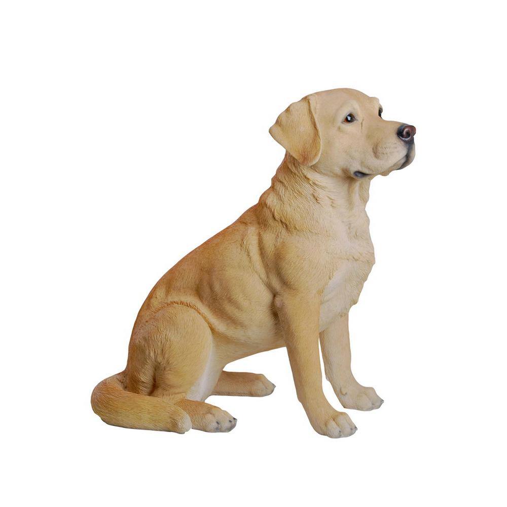 Ebros Sitting Adorable Yellow Labrador Retriever Mother with