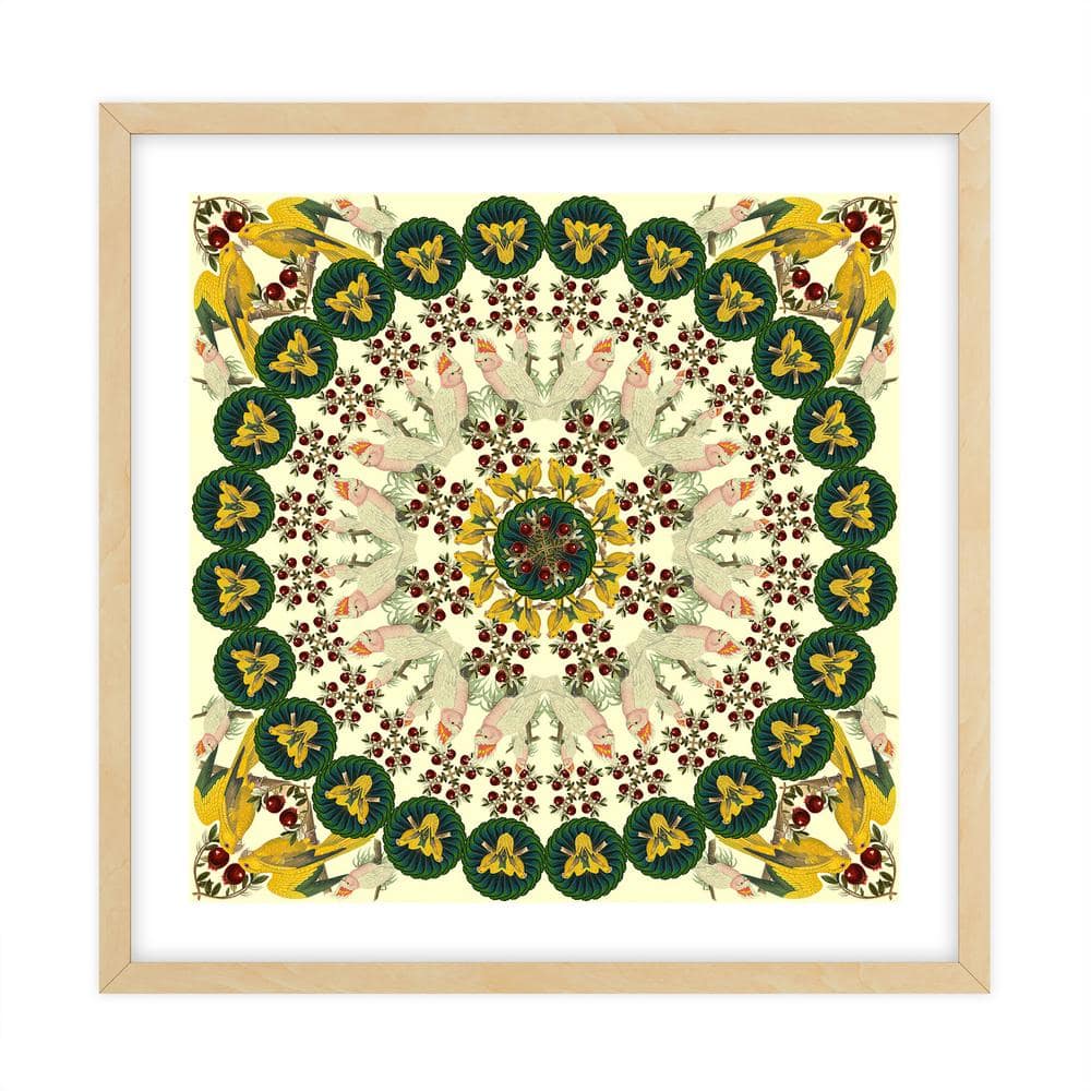 Nature Kaleidoscopes Framed Animal Art Print 34 in. x 34 in.