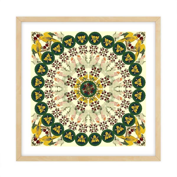 Unbranded Nature Kaleidoscopes Framed Animal Art Print 34 in. x 34 in.