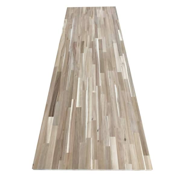 Hampton Bay - 6 ft. L x 25 in. D Unfinished Acacia Butcher Block Countertop with Standard Edge