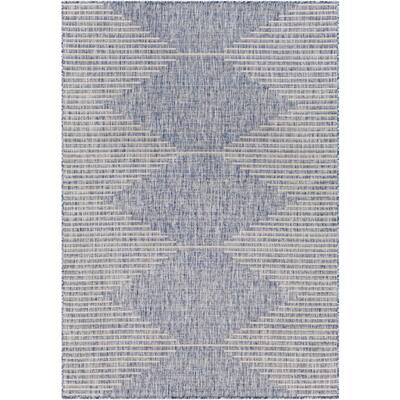 Artistic Weavers Peroti Dark Denim Geometric 8 ft. x 10 ft. Outdoor Area Rug