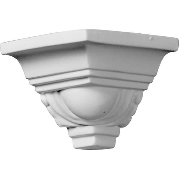 Ekena Millwork 2-1/8 in. x 2-1/8 in. x 2-1/8 in. Urethane Outside Corner Moulding (Matches Moulding MLD02X02X03EG)