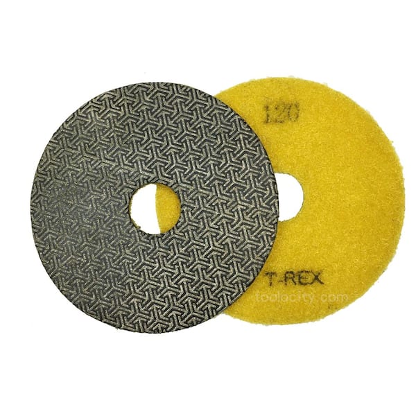 T-REX 3 in. 120-Grit Electroplated Diamond Polishing Pads