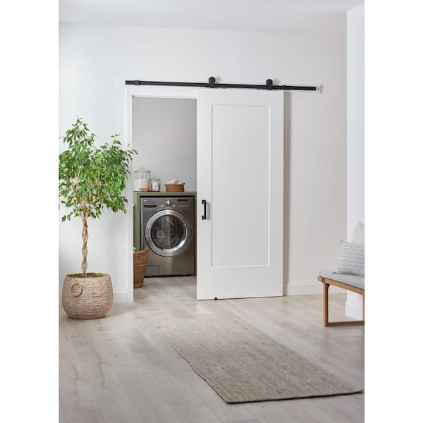 36 in. x 84 in. Lincoln Park Primed Interior Sliding Barn Door Slab with Hardware Kit 36 in. x 84 in. Lincoln Park Primed Interior Sliding Barn Door Slab with Hardware Kit
