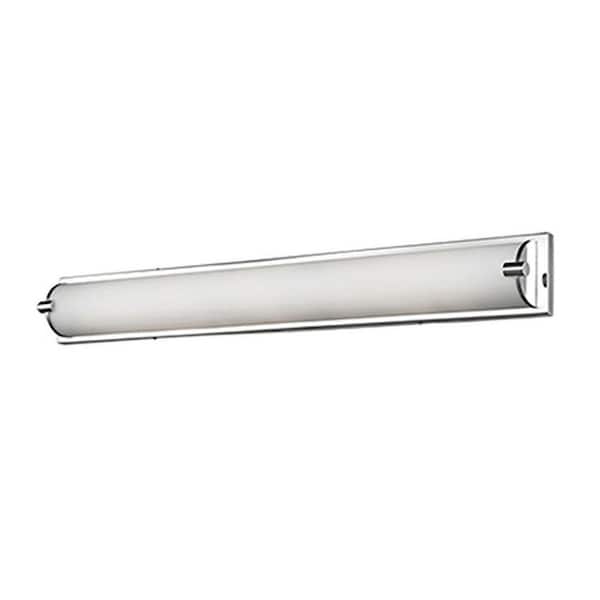 Radionic Hi Tech Unice 1-Light Chrome 60-Watt Equivalence Integrated LED Bath Light