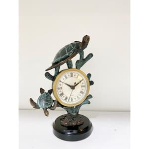 Verdigris Turtle Clock