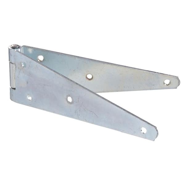 Hardware Essentials 10 in. Zinc-Plated Heavy Strap Hinge (5-Pack)