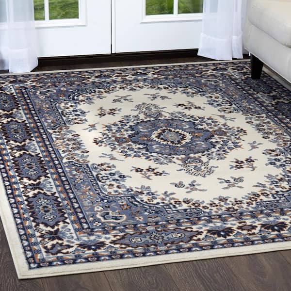 Home Dynamix Premium Blue/Ivory 2 ft. x 3 ft. Medallion Area Rug 5