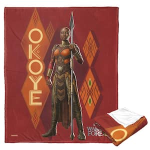 Marvel's Black Panther Silk Touch Multi-Colored Throw Blanket Okoye