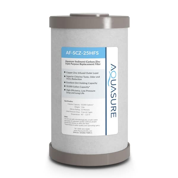 Fortitude V Series Sediment/Carbon/Zinc Bacteria Inhibiting Triple Purpose Replacement Filter - Standard