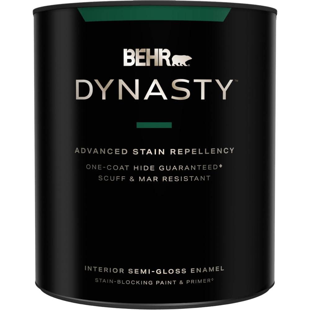 1 qt. Medium Base Semi-Gloss Enamel Interior Stain-Blocking Paint and Prime