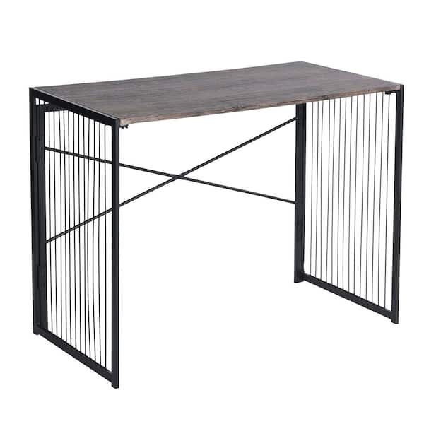 LUCKY ONE Gunther 39.4 in. Brown Rectangle MDF Wood Coffee Table Computer Desk