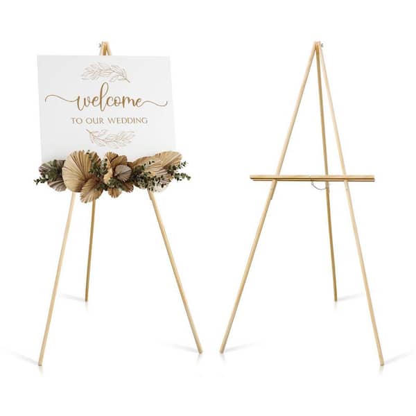 1-Pack Wooden Easel Stand Floor Display Tripod A-Frame for Sign