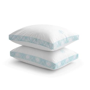 Martha Stewart Classic Collection Side Sleeper Gusseted Bed Pillows, Standard/Queen Size, 2-Pack