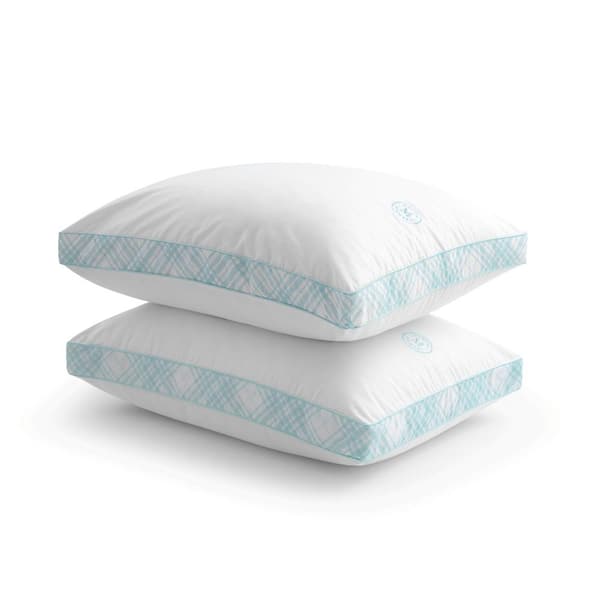 MARTHA STEWART Martha Stewart Classic Collection Side Sleeper Gusseted Bed Pillows, Standard/Queen Size, 2-Pack