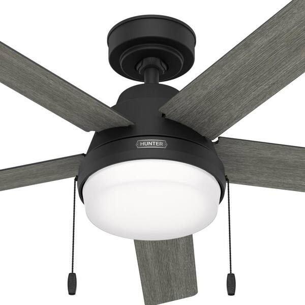 きど　HUNTER×HUNTER Hunter Locke 52 in. Indoor Matte Black Ceiling Fan with