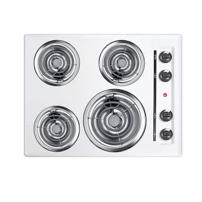 Whirlpool WCC31430AW 30 Electric Cooktop with 4 Coil Elements and  Dishwasher-Safe Knobs, Furniture and ApplianceMart