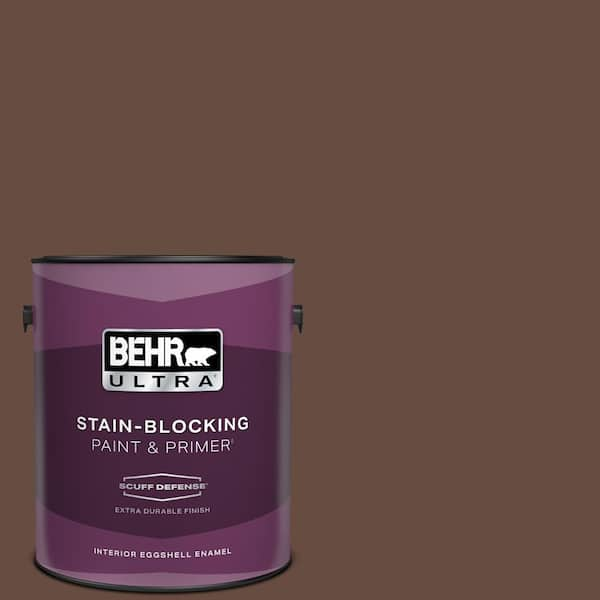 BEHR ULTRA 1 gal. #770B-7 Chocolate Sparkle Extra Durable Eggshell Enamel Interior Paint & Primer