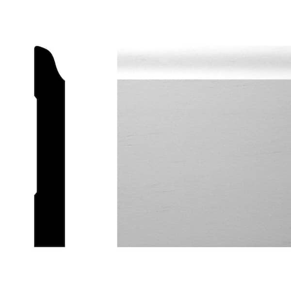 CMPC WM 662 9/16 in. x 3 1/2 in. x 144 in. Pine Primed Finger-Jointed Base Molding Pro Pack 120 LF (10-Pieces)