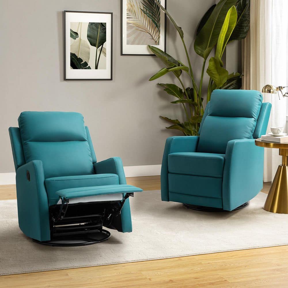 Harmony Kingdom Blue Moon ラージトレジャーチェスト ARTFUL LIVING DESIGN Prudencia Teal Rocker Recliner with Wingback