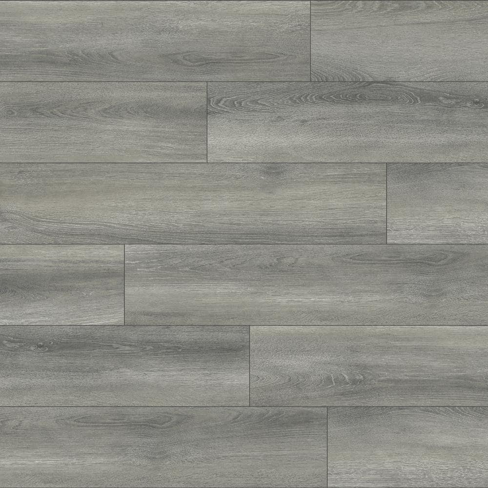 Take Home Sample - Azalea Gray Oak Waterproof Laminate Floor Tile Flooring