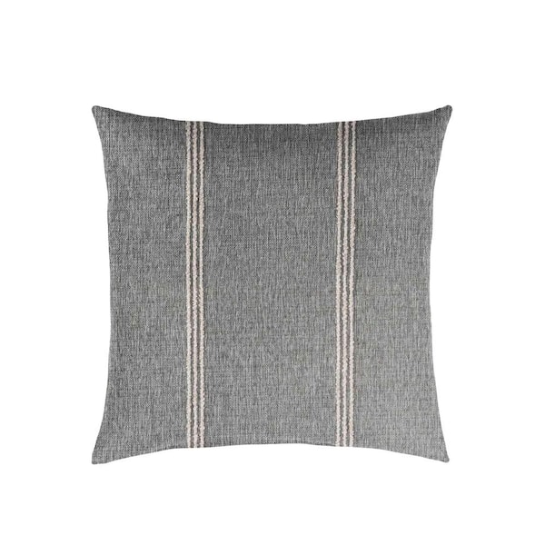 SORRA HOME Sorra Home Sunbrella Lengthen Stone Square Outdoor Throw Pillow