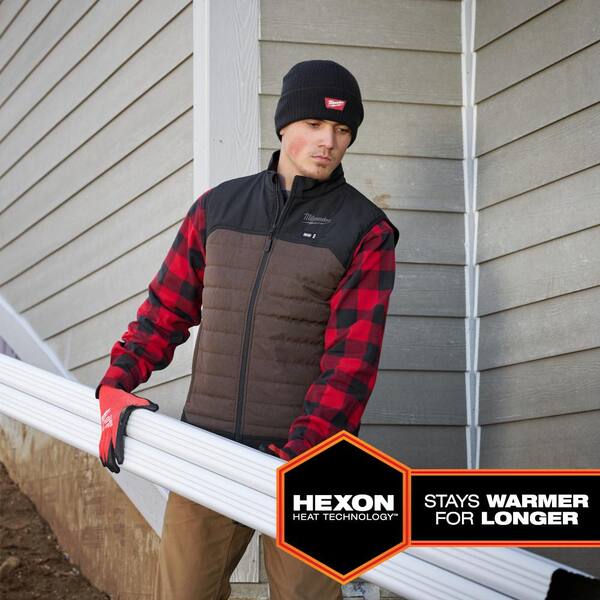 Milwaukee Men's 3X-Large M12 12V Lithium-Ion Cordless AXIS Black Heated Vest (Vest Only)